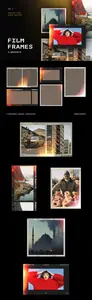 Retro Film Frames PSD Mockups Templates