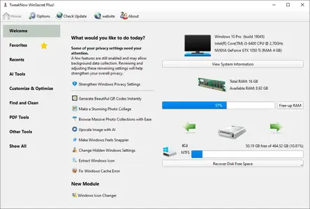 TweakNow WinSecret Plus 9.3.6 + Portable
