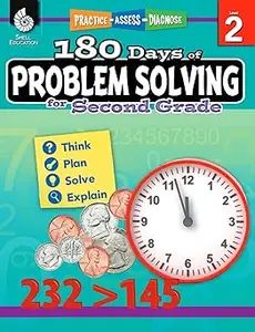 180 Days of Problem Solving for Second Grade – Build Math Fluency with this 2nd Grade Math Workbook