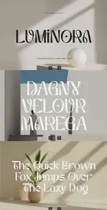 EE - Luminora  Modern Display Sans Serif Font PL6ATRR