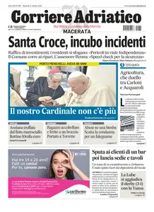 Corriere Adriatico Macerata - 21 Ottobre 2025