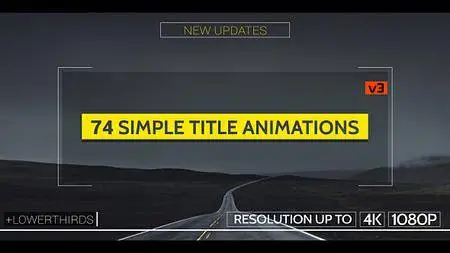 Simple Titles - v3 - Project for After Effects (VideoHive)