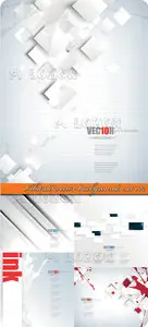 Abstract vector backgrounds set 082