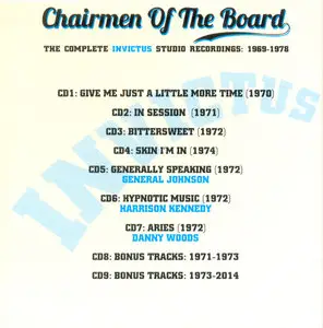 Chairmen Of The Board - The Complete Invictus Studio Recordings 1969-1978 (2014) [9CD Box Set]
