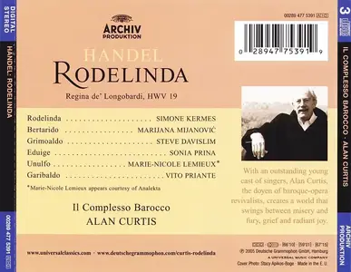 Alan Curtis, Il Complesso Barocco - George Frideric Handel: Rodelinda (2005)