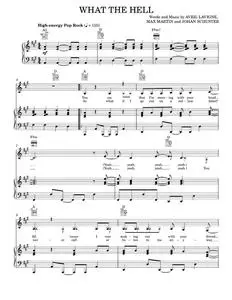 What the hell - Avril Lavigne (Piano-Vocal-Guitar)