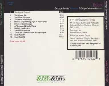 George Lewis, Miya Masaoka - The Usual Turmoil and Other Duets (1998)