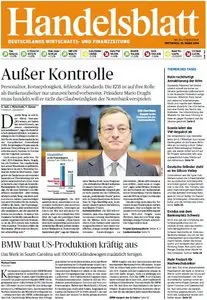 Handelsblatt vom Mittwoch, 19. März 2014