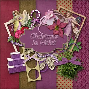 Scrap Kit: Christmas In Violet