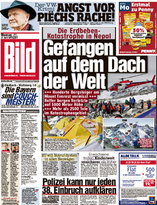 Bild vom Montag, 27. April 2015