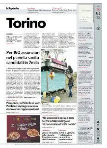 la Repubblica Torino - 16 Aprile 2018