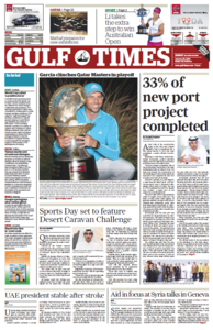 Gulf Times - Qatar, 26. January 2014