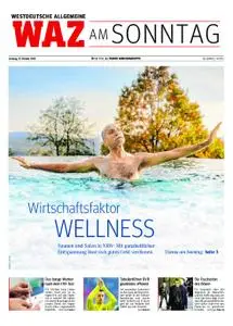 WAZ Westdeutsche Allgemeine Zeitung Sonntagsausgabe - 21. Oktober 2018
