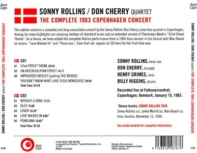 Sonny Rollins & Don Cherry - The Complete 1963 Copenhagen Concert (2009) {2CD Set, Jazz Lips JL767}