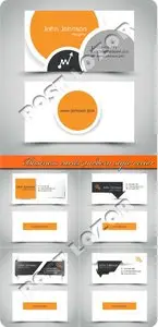 Business cards modern style vector