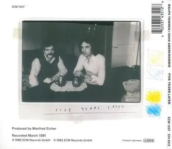 Ralph Towner & John Abercrombie - Five Years Later (1982) {ECM 1207}