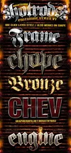 GraphicRiver Hotrods Photoshop Styles V1