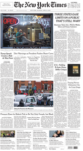 The New York Times – 25 April 2020