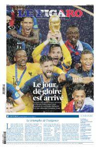 Le Figaro du Lundi 16 Juillet 2018