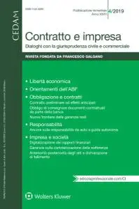 Contratto e Impresa - Agosto 2019