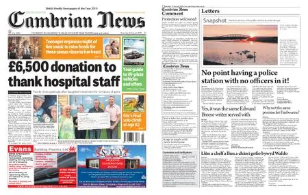 Cambrian News Arfon & Dwyfor – 16 August 2019