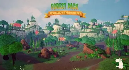 Unreal Engine Marketplace - FOREST Stylized Forest Pack - Forest Assets, Forest foliage, Forest Landscape (4.2x, 5.0)