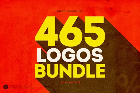 CreativeMarket - 465 Logos Bundle