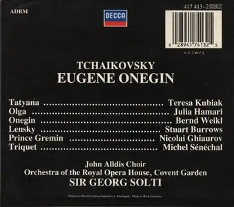 Tchaikovsky - Eugene Onegin - Georg Solti - ( 2 CD´S )