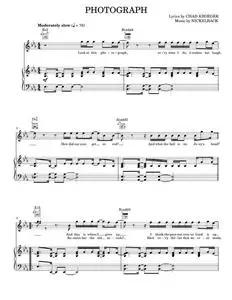 Photograph - Nickelback (Piano-Vocal-Guitar)