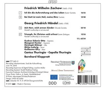 Bernhard Klapprott, Cantus Thuringia, Capella Thuringia - Zachow, Handel: Triumph, ihr Christen seid erfreut (2011)