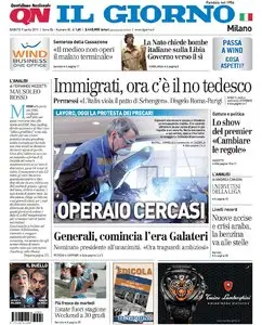 IL GIORNO 09 APRILE 2011