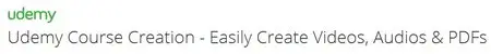 Udemy Course Creation - Easily Create Videos, Audios & PDFs