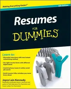 Resumes for Dummies, 6th ed. (repost)