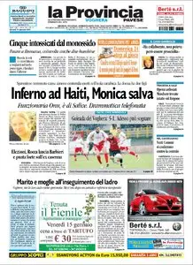LA PROVINCIA PAVESE 14 GENNAIO 2010
