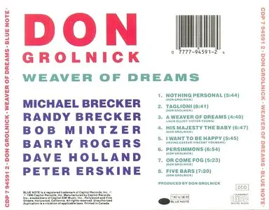 Don Grolnick - A Weaver Of Dreams (1990) {Blue Note} [Repost]