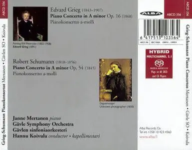 Janne Mertanen, Gävle Symphony Orchestra, Hannu Koivula - Grieg, Schumann: Piano Concertos (2013) (Repost)