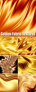 Stock Photo - Golden Fabric Textures