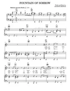 Fountain of sorrow - Jackson Browne (Piano-Vocal-Guitar)