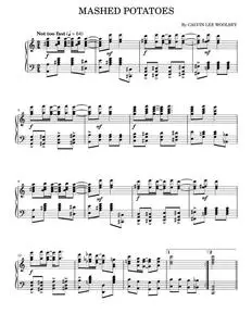 Mashed Potatoes - Calvin Lee Woolsey (Piano Solo)
