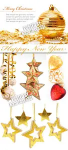 Gold Christmas toys