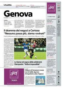 la Repubblica Genova - 2 Settembre 2018