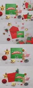 Christmas Greeting Card Mockup