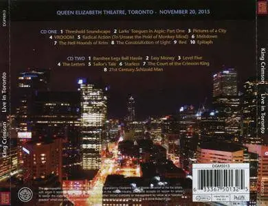 King Crimson - Live in Toronto, November 20, 2015 (2016)