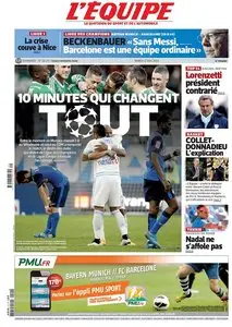 L'Equipe du Mardi 12 Mai 2015