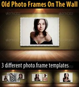 GraphicRiver Old Photo Frames On The Wall