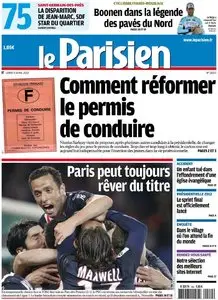 Le Parisien + Cahier Paris du Lundi 9 Avril 2012