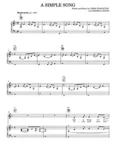 A simple song - Chris Stapleton (Piano-Vocal-Guitar)