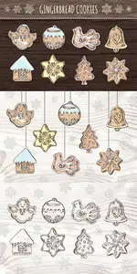 CreativeMarket - Gingerbread cookies