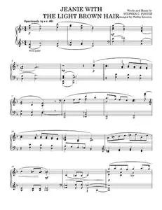 Jeanie with the Light Brown Hair - Stephen Foster (Piano Solo)