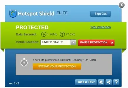 Hotspot Shield VPN 3.42 Elite Edition